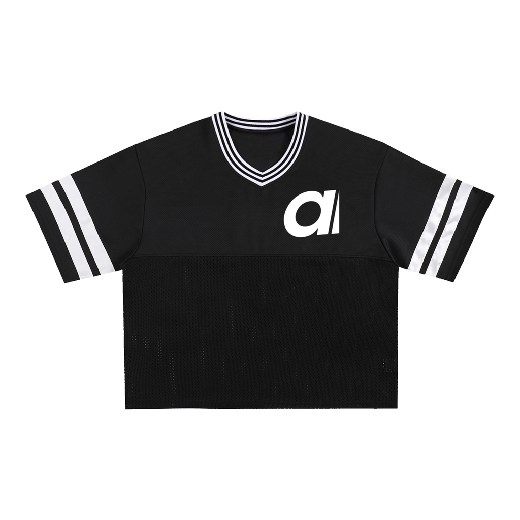 Taped Mesh Boxy T-Shirt