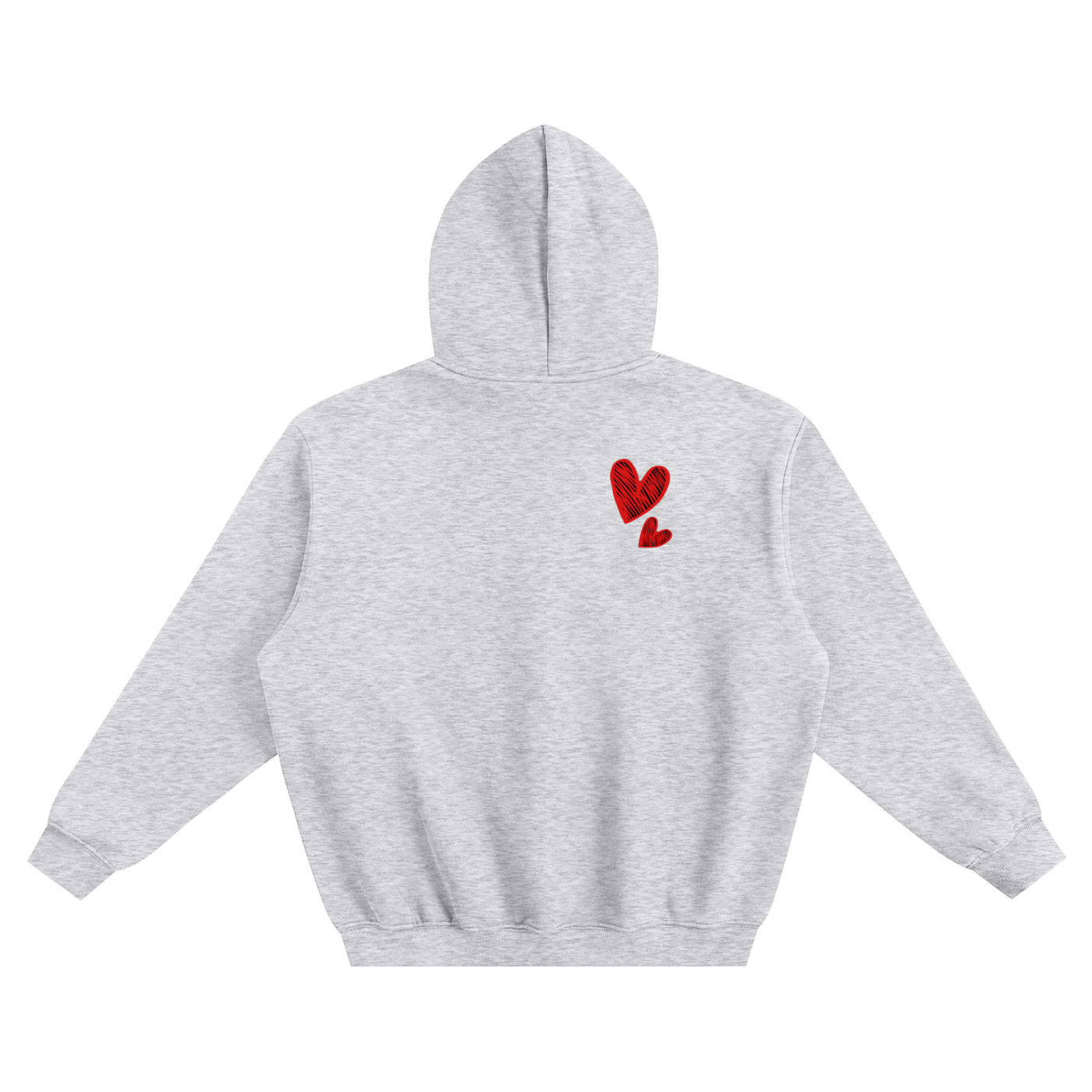 Fleeced Boxy Hoodie V- DAY