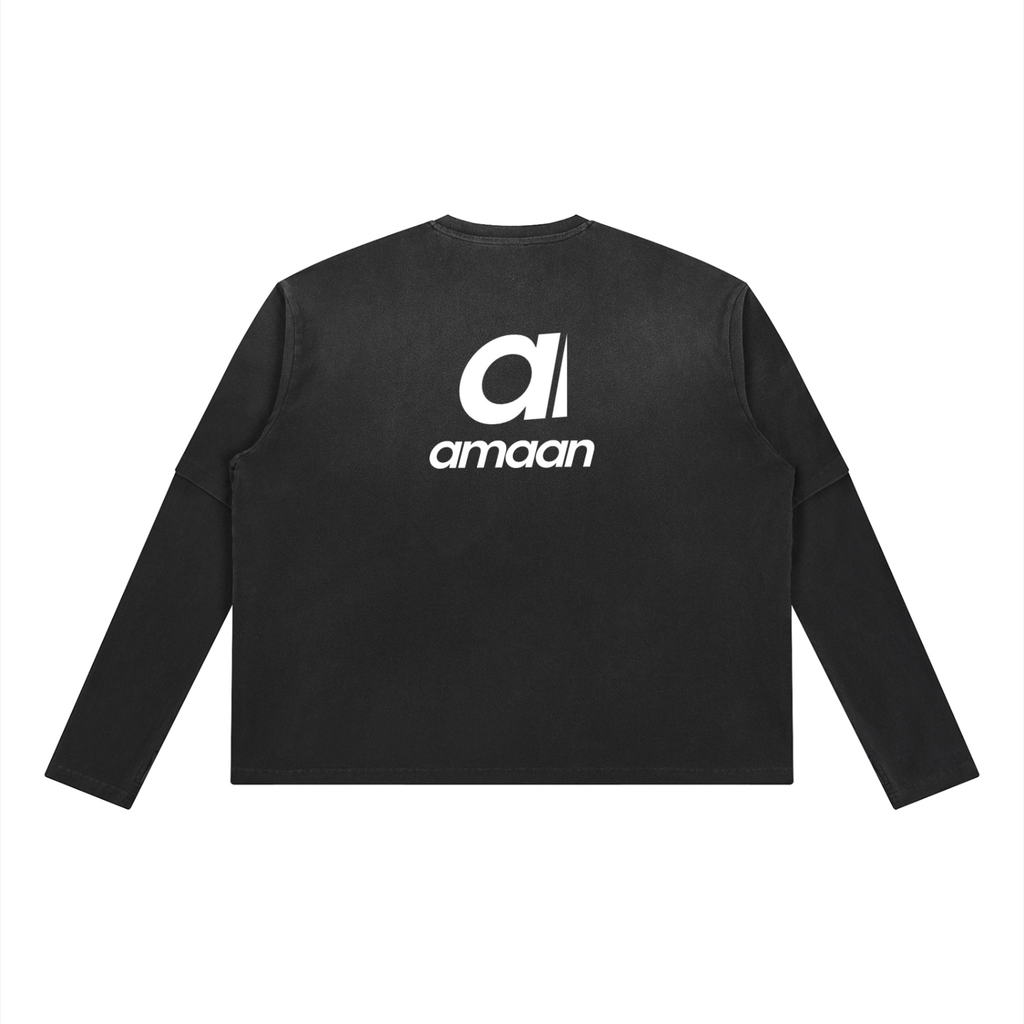 Amaan | Vintage Wash Layered T-Shirt