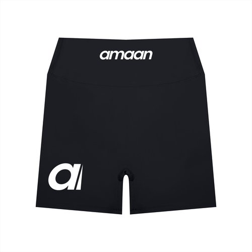 Amaan High Waisted Yoga Biker Shorts