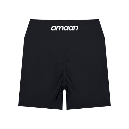 Amaan High Waisted Yoga Biker Shorts